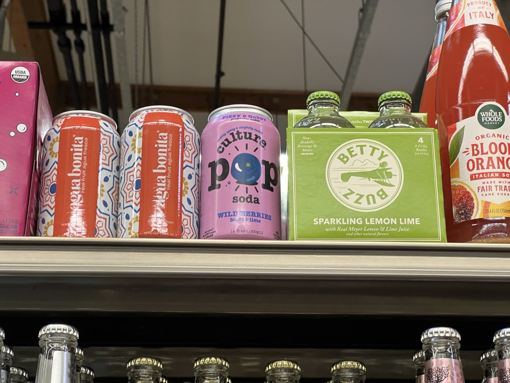 non-alcoholic drinks at whole foods culture pop