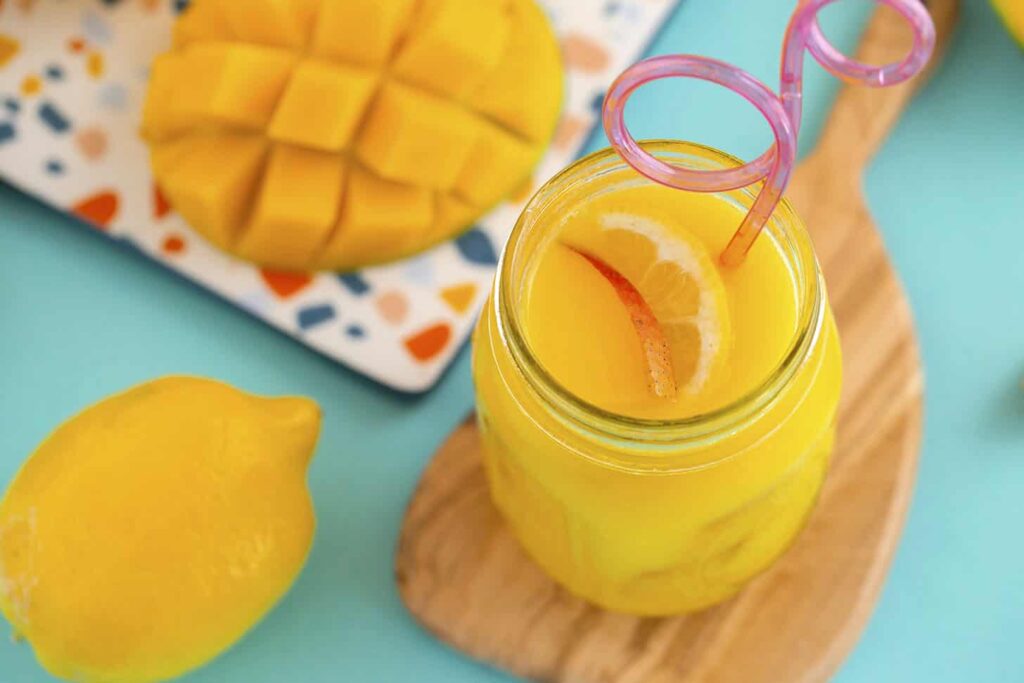 hawaiian mango lemonade non-alcoholic drink