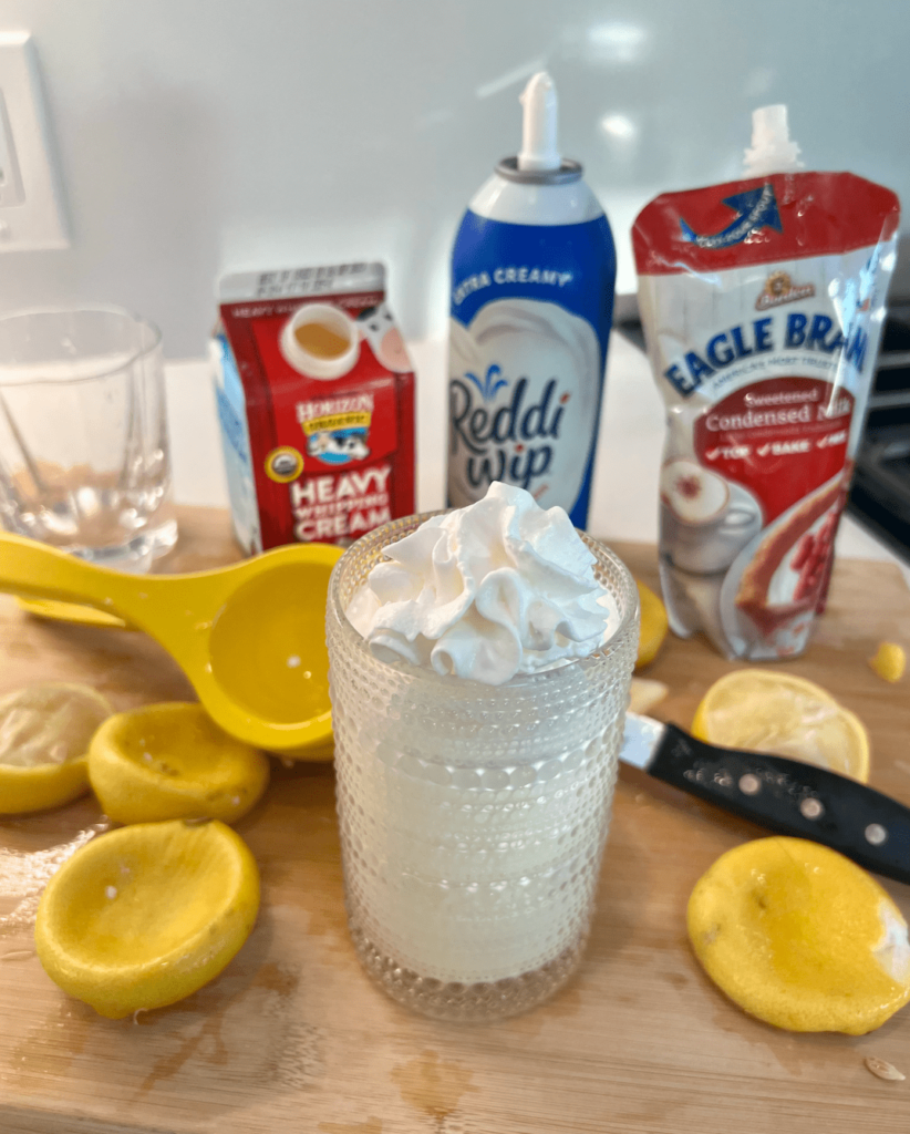 whipped lemonade to beat the monday blues