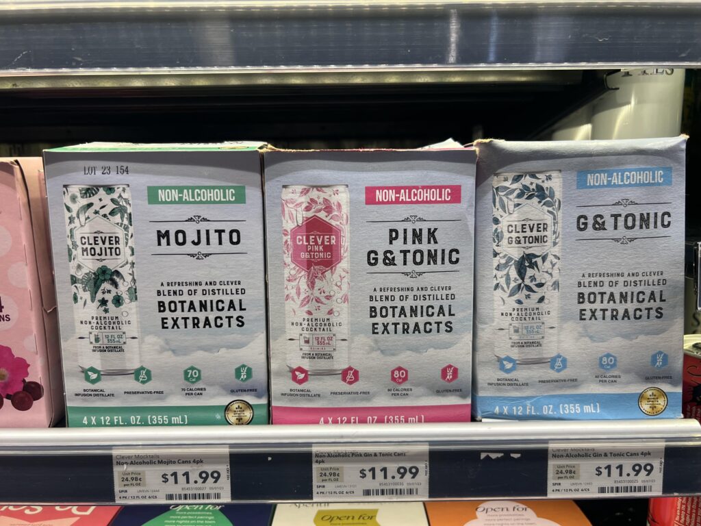 clever premium mocktails at whole foods