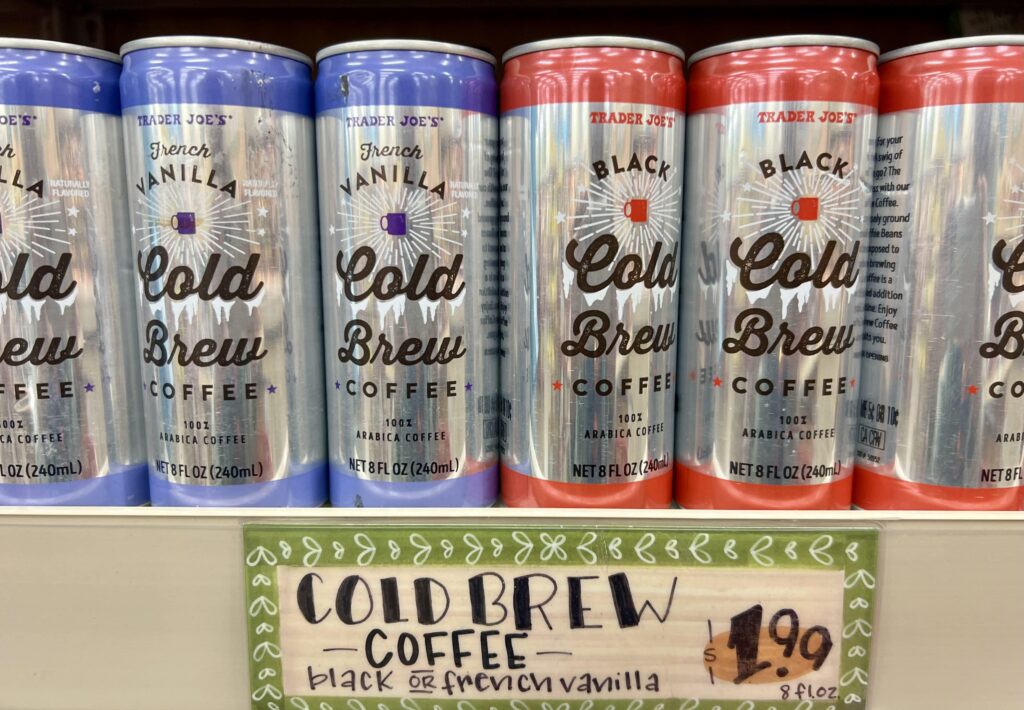 cold brew coffee cans trader joe's