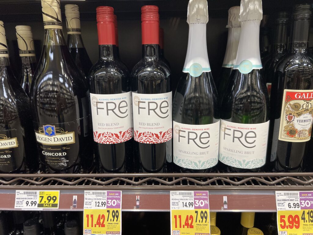 fre non-alcoholic wine at ralph's 