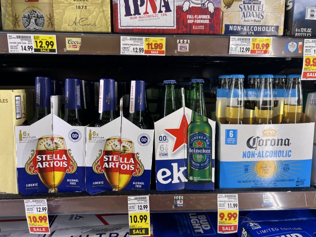 non-alcoholic beer selection ralphs market 