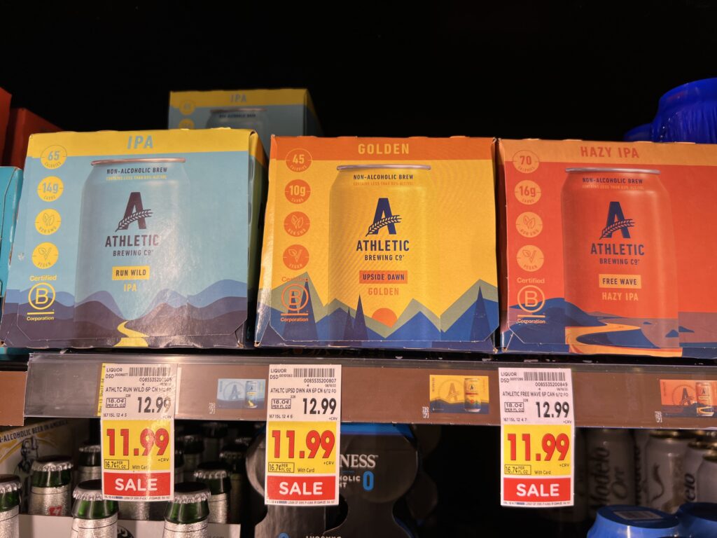 Athletic Brewing non-alcoholic beer at ralph's market